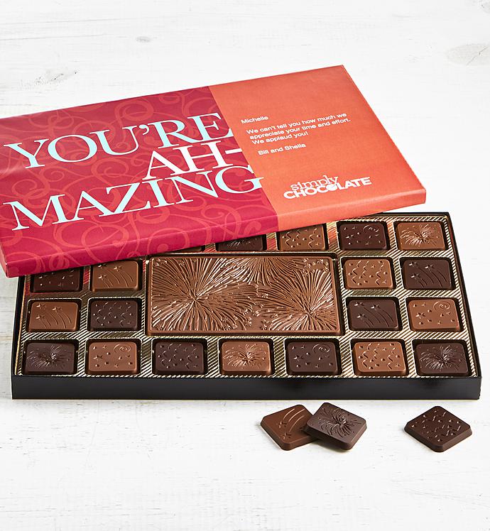 Simply Chocolate You're Amazing Personalized  Box